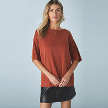 Load image into Gallery viewer, Orange N. Premium Relaxed Fit Modal Boxy T-Shirt