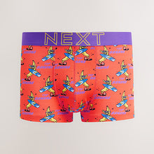 Load image into Gallery viewer, Bright Blue/Green Fruit Print Hipsters Boxers 4 Pack