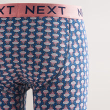 Load image into Gallery viewer, Navy Sealife Geo Animal A-Front Boxers 4 Pack