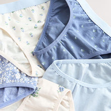 Load image into Gallery viewer, Blue Bikini Briefs 5 Pack (1.5-12yrs)
