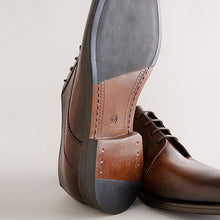 Load image into Gallery viewer, Brown Leather Derby Shoes