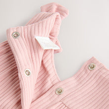 Load image into Gallery viewer, Pink Baby Long Leg Romper (0mths-18MTH)