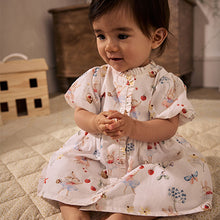 Load image into Gallery viewer, White/Pink Fairy Baby Woven Dress and Bloomer Knickers Set (0mths-18mth)