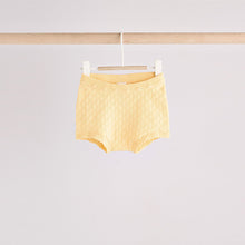 Load image into Gallery viewer, Yellow Embroidered Collar 100% Cotton Knitted Baby Top and Shorts Set (0mths-18mth)
