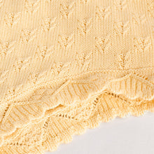 Load image into Gallery viewer, Yellow Embroidered Collar 100% Cotton Knitted Baby Top and Shorts Set (0mths-18mth)