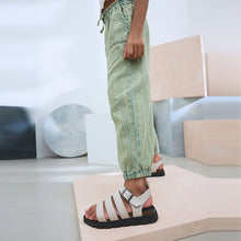 Load image into Gallery viewer, Khaki Green 100% Cotton Pull on Barrel Trousers (3-12yrs)