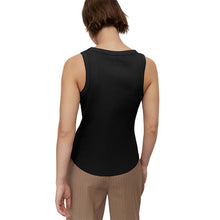 Load image into Gallery viewer, Black Ribbed Racer Tank Vest Sleeveless Top
