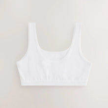 Load image into Gallery viewer, White Scoop Crop Tops 3 Pack (9-12yrs)