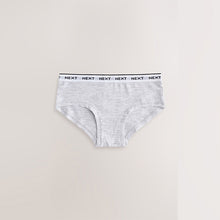 Load image into Gallery viewer, Black/Grey/White Hipsters 7 Pack (2-12yrs)