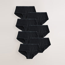 Load image into Gallery viewer, Black Hipsters 7 Pack (3-12yrs)