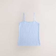 Load image into Gallery viewer, Blue Strappy Printed Cami Vests 3 Pack (1.5-10yrs)