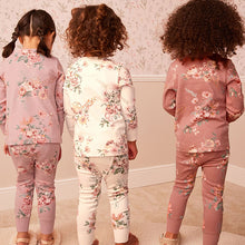 Load image into Gallery viewer, Neutral Floral Pyjamas 3 Pack (12mths-9yrs)