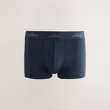 Load image into Gallery viewer, Blue Pink Palm Print Motionflex Signature Hipster Boxers