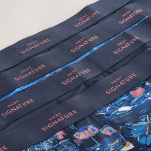 Load image into Gallery viewer, Blue Pink Palm Print Motionflex Signature Hipster Boxers
