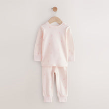 Load image into Gallery viewer, Pink/Cream Ballerina Long Sleeve Snuggle Pyjamas 3 Pack (3-12yrs)