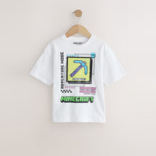 Load image into Gallery viewer, White Bold Minecraft T-Shirt (4-12yrs)