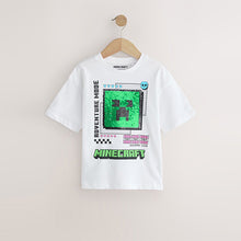 Load image into Gallery viewer, White Bold Minecraft T-Shirt (4-12yrs)