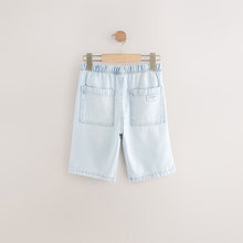 Load image into Gallery viewer, Bleach Bermuda Pull On Denim Shorts