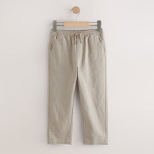 Load image into Gallery viewer, Taupe Linen Blend Trousers (3-12yrs)