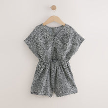 Load image into Gallery viewer, Black/White Printed Playsuit (3-12yrs)