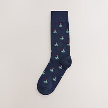 Load image into Gallery viewer, Blue Golf Pattern Modal Signature Socks 4 Pack