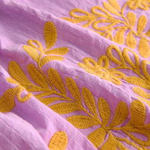 Load image into Gallery viewer, Purple Embroidered Summer Dress (3mths-6yrs)