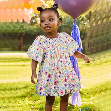 Load image into Gallery viewer, Pink/Blue Puff Ball Party Dress (3mths-6yrs)