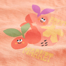 Load image into Gallery viewer, Orange Cherry Short Sleeve T-Shirt and Shorts Set (3mths-6yrs)