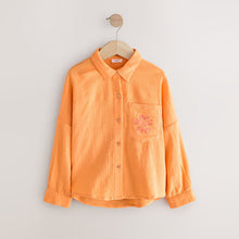 Load image into Gallery viewer, Soft Orange Printed 100% Cotton Shirt (3-12yrs)