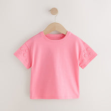 Load image into Gallery viewer, Pink 100% Cotton Daisy Short Sleeve T-Shirt (3mths-6yrs)