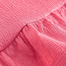 Load image into Gallery viewer, Coral Pink Peplum Textured Vest (3mths-6yrs)