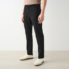 Load image into Gallery viewer, Black Slim Fit 5 Pocket Soft Touch Trousers