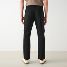 Load image into Gallery viewer, Black Slim Fit 5 Pocket Soft Touch Trousers