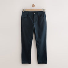 Load image into Gallery viewer, Navy Blue Slim Fit 5 Pocket Soft Touch Trousers