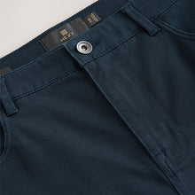Load image into Gallery viewer, Navy Blue Slim Fit 5 Pocket Soft Touch Trousers