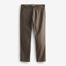 Load image into Gallery viewer, Truffle Brown Straight Fit Stretch Chinos Trousers