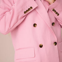 Load image into Gallery viewer, Pink Tailored Double Breasted Blazer