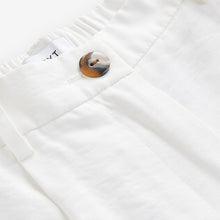 Load image into Gallery viewer, White Elasticated Back Wide Leg Trousers