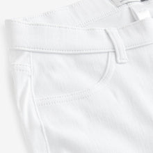 Load image into Gallery viewer, White Cropped Denim Jersey Leggings