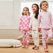 Load image into Gallery viewer, Pink Heart/Star Stampy Snuggle Pyjamas 3 Pack (12mths-8yrs)