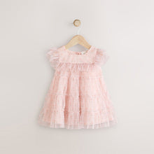 Load image into Gallery viewer, Pink Mesh Baby Dress