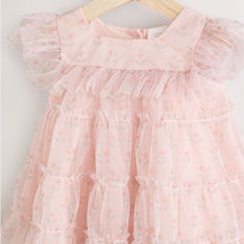 Load image into Gallery viewer, Pink Mesh Baby Dress