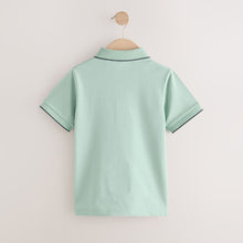 Load image into Gallery viewer, Mineral Green Short Sleeve Polo Shirt (4-12yrs)