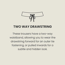 Load image into Gallery viewer, Black Regular Tapered Fit Linen Cotton Chino Trousers