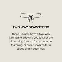 Load image into Gallery viewer, Navy Blue Regular Tapered Fit Linen Cotton Chino Trousers