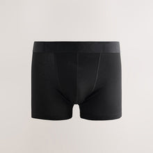 Load image into Gallery viewer, Black Waistband Trunk Boxers 5 Pack