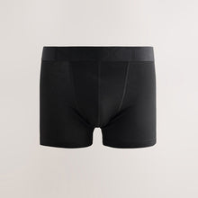 Load image into Gallery viewer, Black Waistband Trunk Boxers 5 Pack