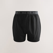 Load image into Gallery viewer, Black 5 Pack Loose Boxers