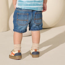 Load image into Gallery viewer, Mid Blue Denim Shorts (3mths-6yrs)