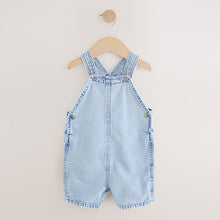Load image into Gallery viewer, Light Blue Denim Slouch Dungarees (3mths-6yrs)
